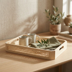 Wooden Tray Set 3 pieces